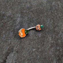 将图片加载到图库查看器，Sweet Happy Leprechaun St Patricks Day Double Mount Belly Ring
