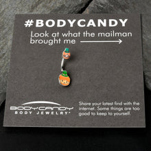 将图片加载到图库查看器，Sweet Happy Leprechaun St Patricks Day Double Mount Belly Ring
