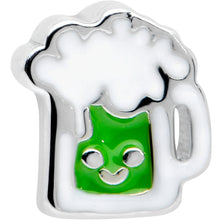 Load image into Gallery viewer, 20G 7mm Sweet Happy Green Beer St Patricks L Shape Nose Ring
