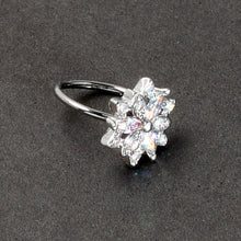 Load image into Gallery viewer, 20G 5/16 Aurora CZ Gem Snowflake Style Nose Hoop
