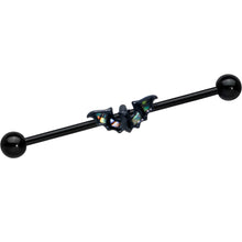 Load image into Gallery viewer, 14G Flying Black Bat Industrial Barbell 38mm
