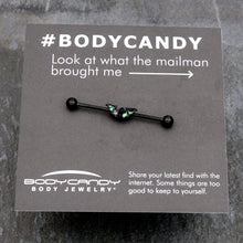 Load image into Gallery viewer, 14G Flying Black Bat Industrial Barbell 38mm
