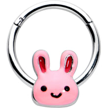 将图片加载到图库查看器，16G 3/8 Kawaii Cutie Easter Bunny Hinged Segment Ring

