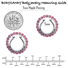 Load image into Gallery viewer, Clip On Fake Nipple Ring Set - Pink, Blue or Clear
