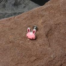 Load image into Gallery viewer, 16G 5/16 Kawaii Cutie Easter Bunny Labret Monroe Tragus
