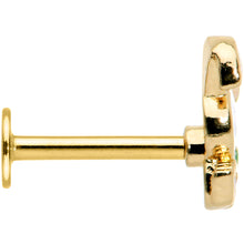 Load image into Gallery viewer, 16G 5/16 Gold Tone Cutie Easter Bunny Labret Monroe Tragus
