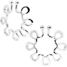 Load image into Gallery viewer, Trippy Flower Clip On Fake Nipple Ring Set
