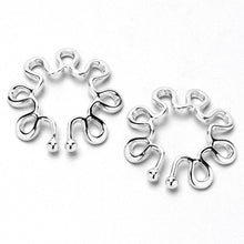 Load image into Gallery viewer, Trippy Flower Clip On Fake Nipple Ring Set

