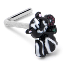 将图片加载到图库查看器，20G 7mm Funky Skunk L Shape Nose Ring
