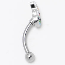 Load image into Gallery viewer, 16G 5/16 Easter Egg Bunny Curved Eyebrow Ring
