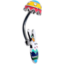 将图片加载到图库查看器，Easter Egg Bunny Double Mount Belly Ring

