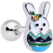 Load image into Gallery viewer, 16G 1/4 Easter Egg Bunny Cartilage Tragus Earring
