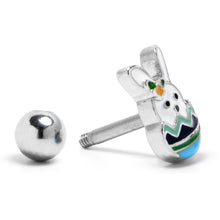 Load image into Gallery viewer, 16G 1/4 Easter Egg Bunny Cartilage Tragus Earring
