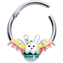 Load image into Gallery viewer, 16G 3/8 Easter Egg Bunny Hinged Segment Ring
