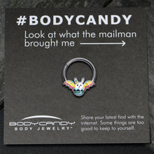 Load image into Gallery viewer, 16G 3/8 Easter Egg Bunny Hinged Segment Ring

