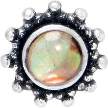 Load image into Gallery viewer, 16G 5/16 Brown Faux Shell Circle of Glam Labret Monroe Tragus
