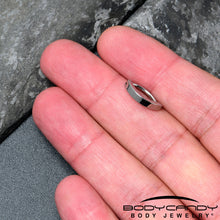Load image into Gallery viewer, 14G 3/8 316L Surgical Steel Smooth Style Hinged Hoop Belly Ring
