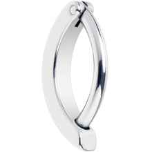 Load image into Gallery viewer, 14G 3/8 316L Surgical Steel Smooth Style Hinged Hoop Belly Ring

