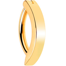 Load image into Gallery viewer, 14G 3/8 Gold Tone 316L Surgical Steel Hinged Hoop Belly Ring
