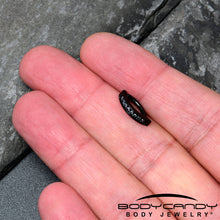 Load image into Gallery viewer, 14G 3/8  Black Implant Grade Titanium CZ Paved Hinged Hoop Belly Ring
