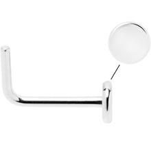 Load image into Gallery viewer, 20G 1/4 ASTM F-136 Implant Grade Titanium 3mm Disc End L Shape Nose Ring
