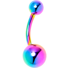 Load image into Gallery viewer, Rainbow ASTM F-136 Implant Grade Titanium Internally Threaded Belly Ring
