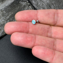 Load image into Gallery viewer, 16G 1/4 Loving Blue Whales Cartilage Tragus Stud
