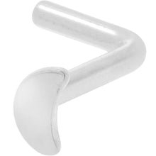 Load image into Gallery viewer, 18G 1/4 ASTM F-136 Implant Grade Titanium Moon End L Shape Nose Ring

