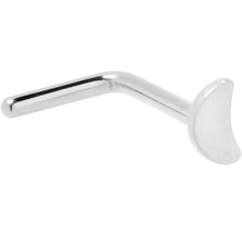 Load image into Gallery viewer, 20G 1/4 ASTM F-136 Implant Grade Titanium Moon End L Shape Nose Ring
