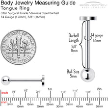 将图片加载到图库查看器，Patriotic Flag Barbell Tongue Ring
