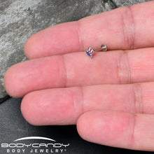 Load image into Gallery viewer, 16G 5/16 Patriotic Uncle Sam Top Hat Labret Monroe Tragus
