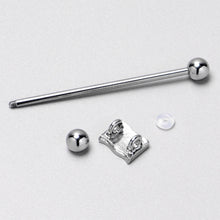 Load image into Gallery viewer, 14G Patriotic Flag Industrial Barbell 38mm
