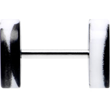 将图片加载到图库查看器，16G Black White Reverse Drip Acrylic Cheater Plug Set

