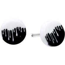 将图片加载到图库查看器，16G Black White Reverse Drip Acrylic Cheater Plug Set
