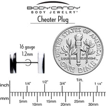将图片加载到图库查看器，16G Black White Reverse Drip Acrylic Cheater Plug Set
