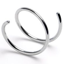 将图片加载到图库查看器，Spiral Nose Rings Double Hoop 20G
