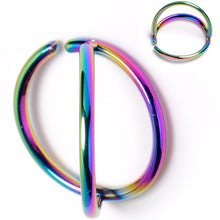 将图片加载到图库查看器，20G 5/16 Rainbow Double Nose Hoop
