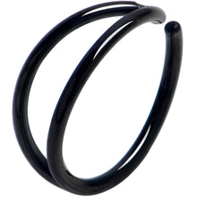 Load image into Gallery viewer, 20G 5/16 Black Double Nose Hoop
