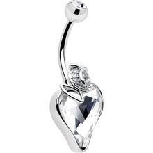 将图片加载到图库查看器，Clear Gem Strawberry Love Belly Ring
