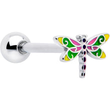 将图片加载到图库查看器，Dragonfly Colors Barbell Tongue Ring
