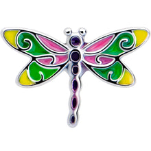 将图片加载到图库查看器，Dragonfly Colors Barbell Tongue Ring
