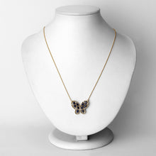 Load image into Gallery viewer, 2.16 Carat Genuine Blue Sapphire and White Zircon .925 Sterling Silver Necklace
