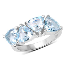 Load image into Gallery viewer, 5.00 Carat Genuine  Blue Topaz .925 Sterling Silver Ring
