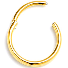 Load image into Gallery viewer, 20G 7mm Gold PVD 316L Surgical Steel Double Precision Hinged Segment Ring
