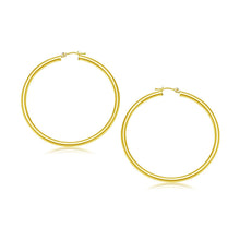 Load image into Gallery viewer, 10k Yellow Gold Polished Hoop Earrings (30 mm)
