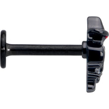 Load image into Gallery viewer, 16G 5/16 Clear CZ Gem Black Raven Witch Labret Monroe Tragus
