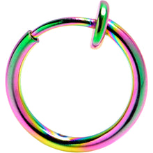 将图片加载到图库查看器，Rainbow Clip On Fake Nose Ring
