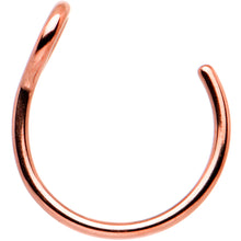 Load image into Gallery viewer, Rose Gold Tone Stainless Steel Clip on Hoop Fake Nose Ring
