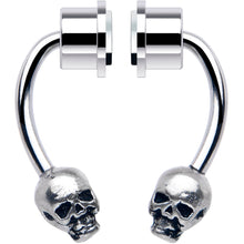 Load image into Gallery viewer, Skull Magnetic Septum Ring Horseshoe Non-Pierced Fake Nose Ring

