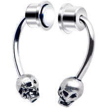 Load image into Gallery viewer, Skull Magnetic Septum Ring Horseshoe Non-Pierced Fake Nose Ring

